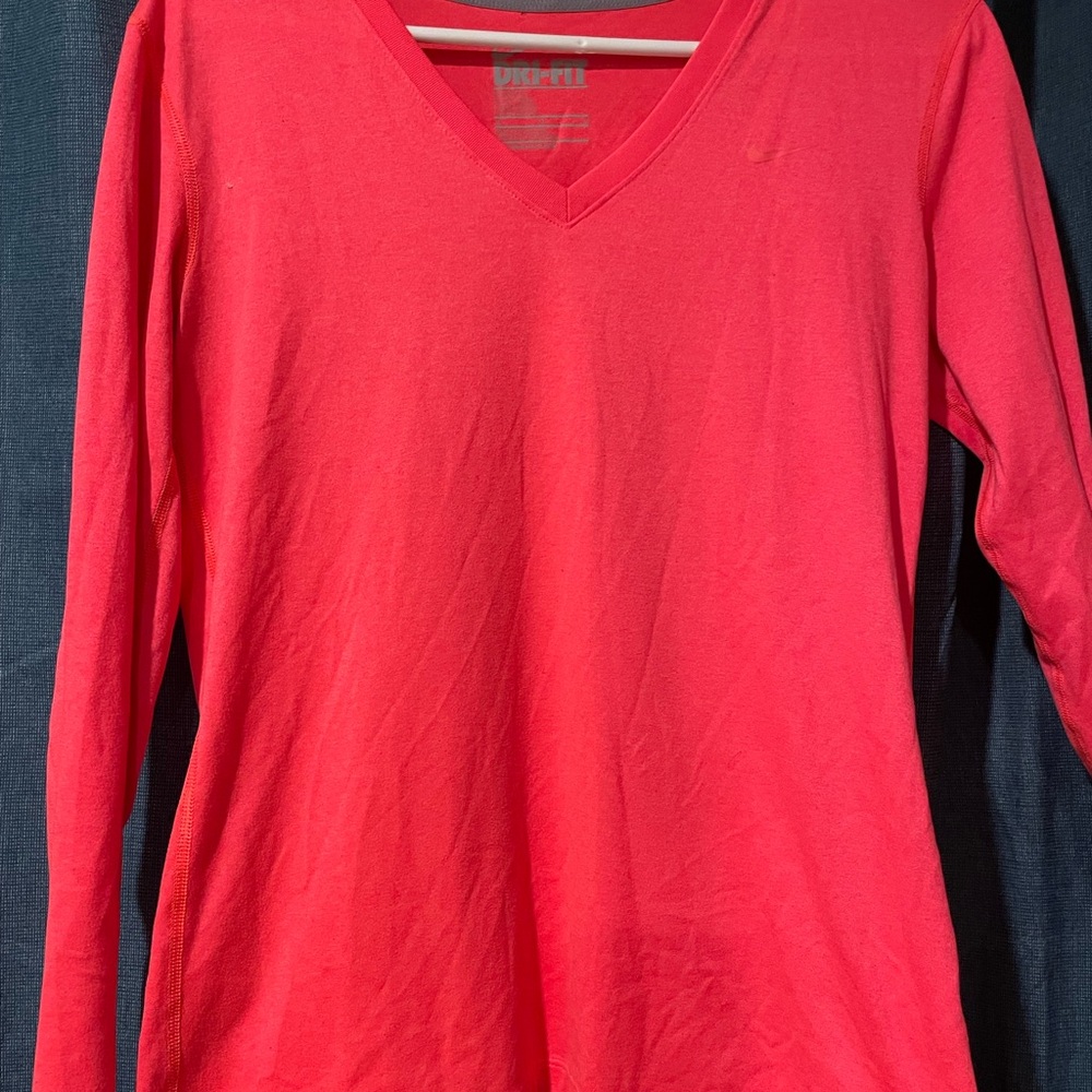 Nike Women's Long Sleeve Tee - Red